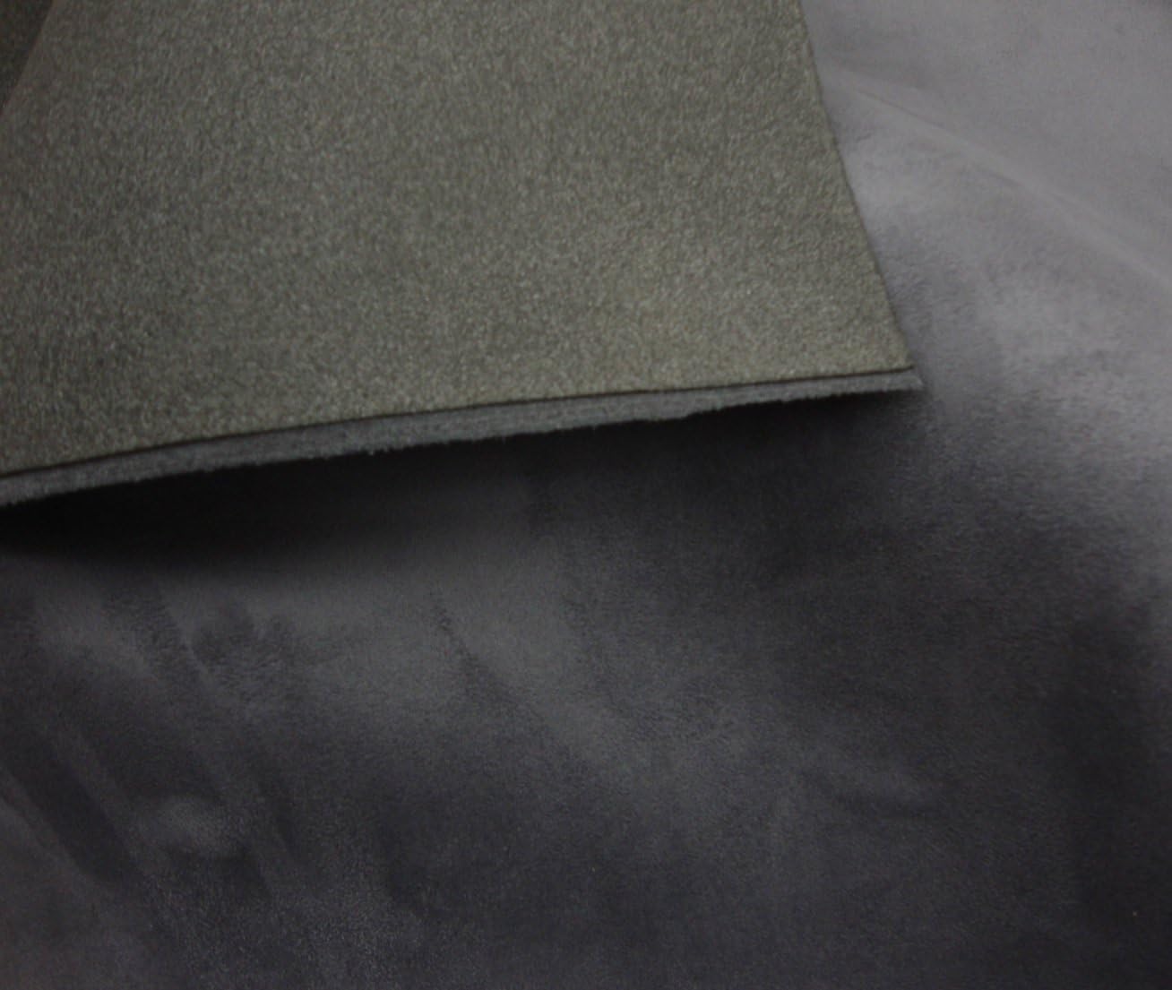 luvfabrics Charcoal Suede Headlining Foam Backed Fabric 60 Wide by The Yard