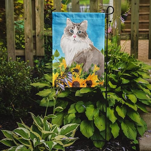 Miniatura 2 de Caroline's Treasures CK3160GF Bandera de Siberia en girasoles para jardín, bandera decorativa para patio exterior, patio, obras de arte para