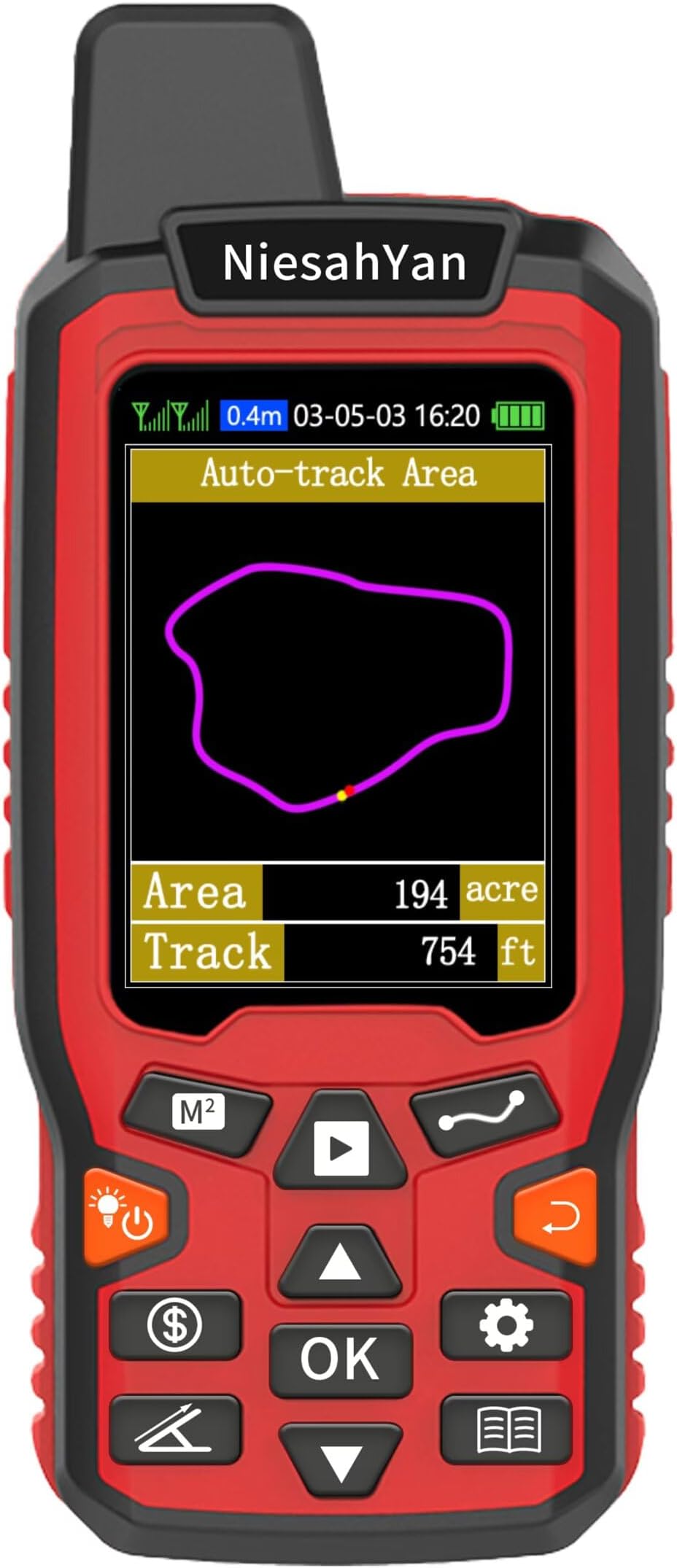 ZL180 Handheld GPS for Surveying, High Precision Rugged Land Surveying Equipment for Ranches, Garden, Farmland and Parking Area Distance Measuring
