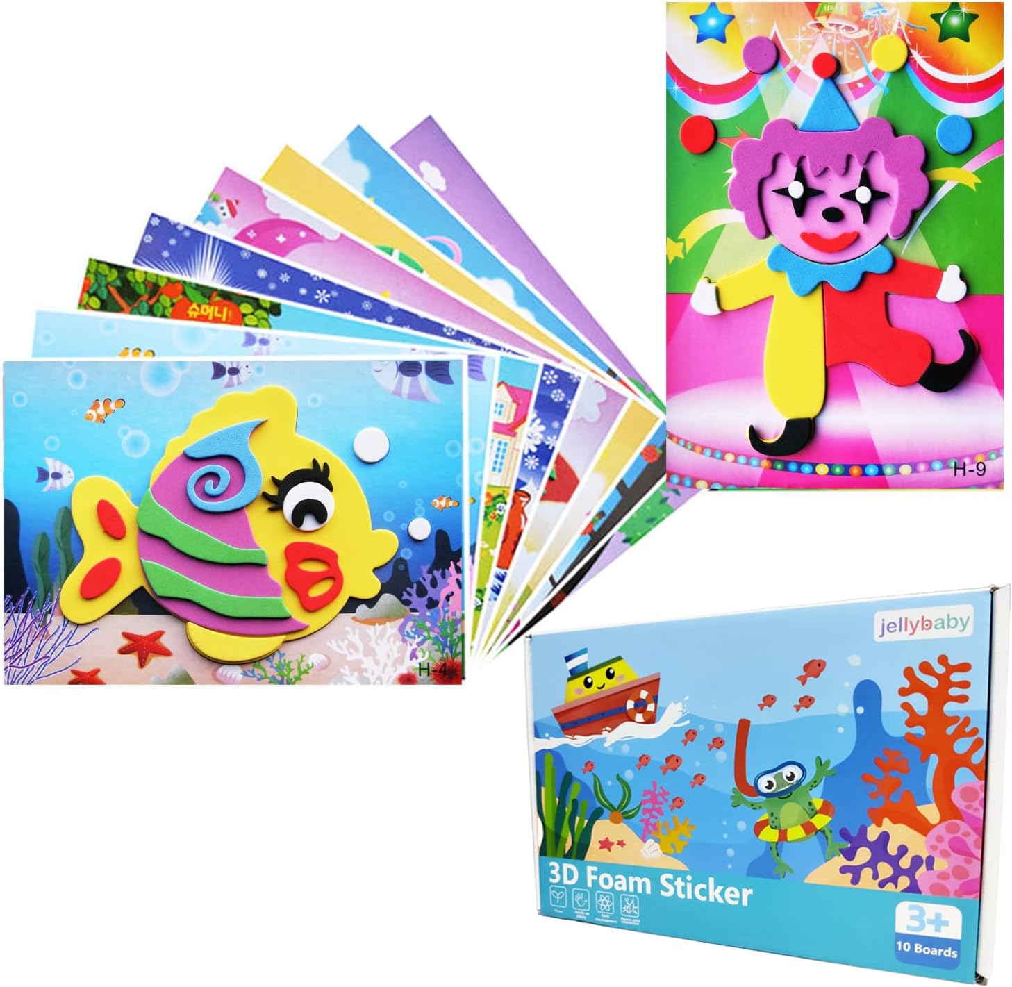 3D Sticker Craft, Birthday Gift for Toddlers, Art and Craft Kit