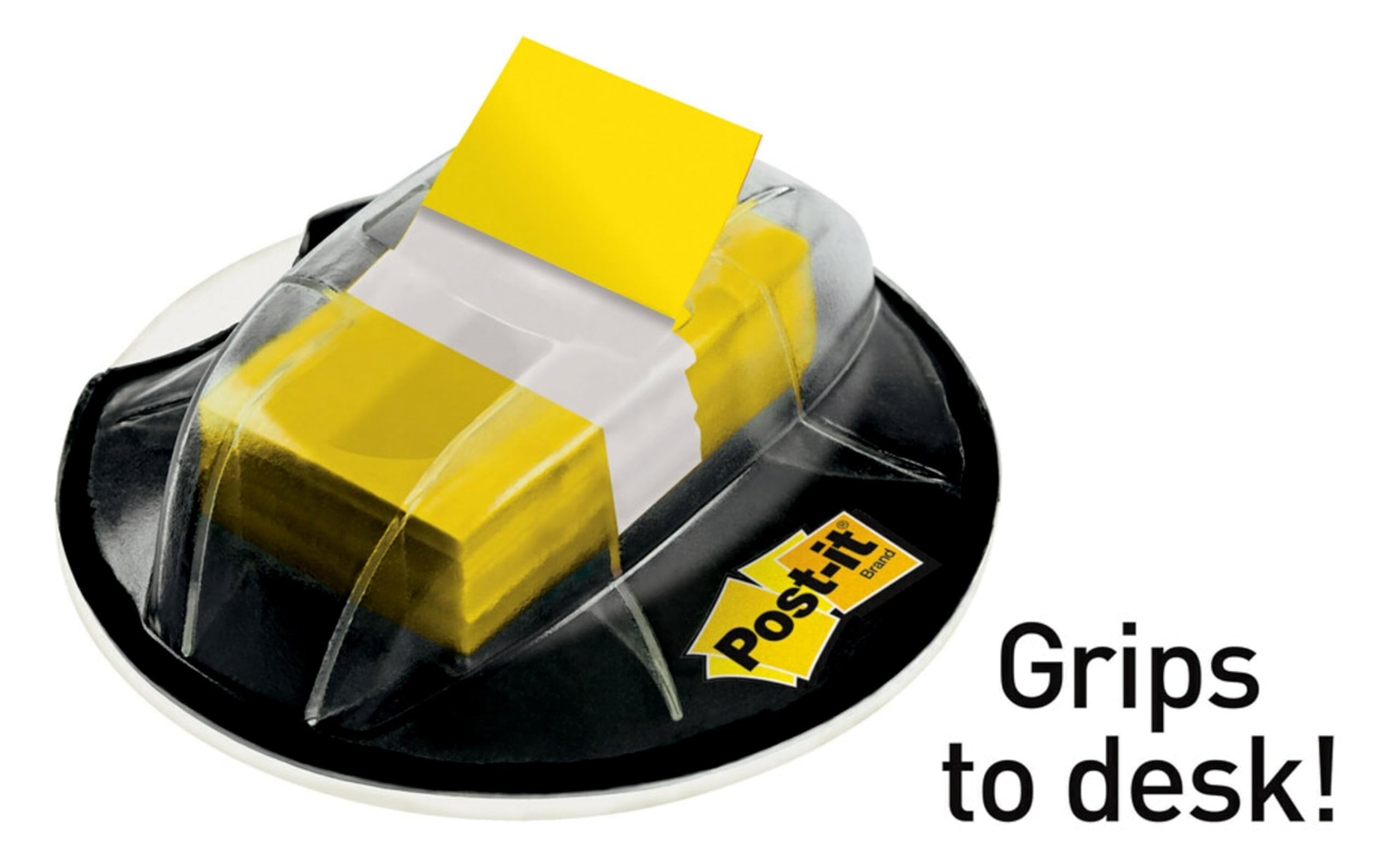 Post-it Flags, 200/High Volume Desk Grip Dispenser,1 in Wide, Yellow (680-HVYW)
