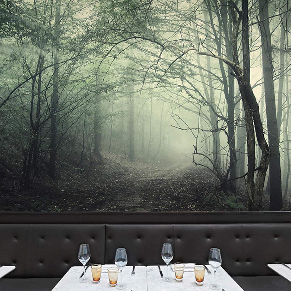 Forêt d'horreur papier peint panoramique pour transformer votre salon de jeu en escape room
