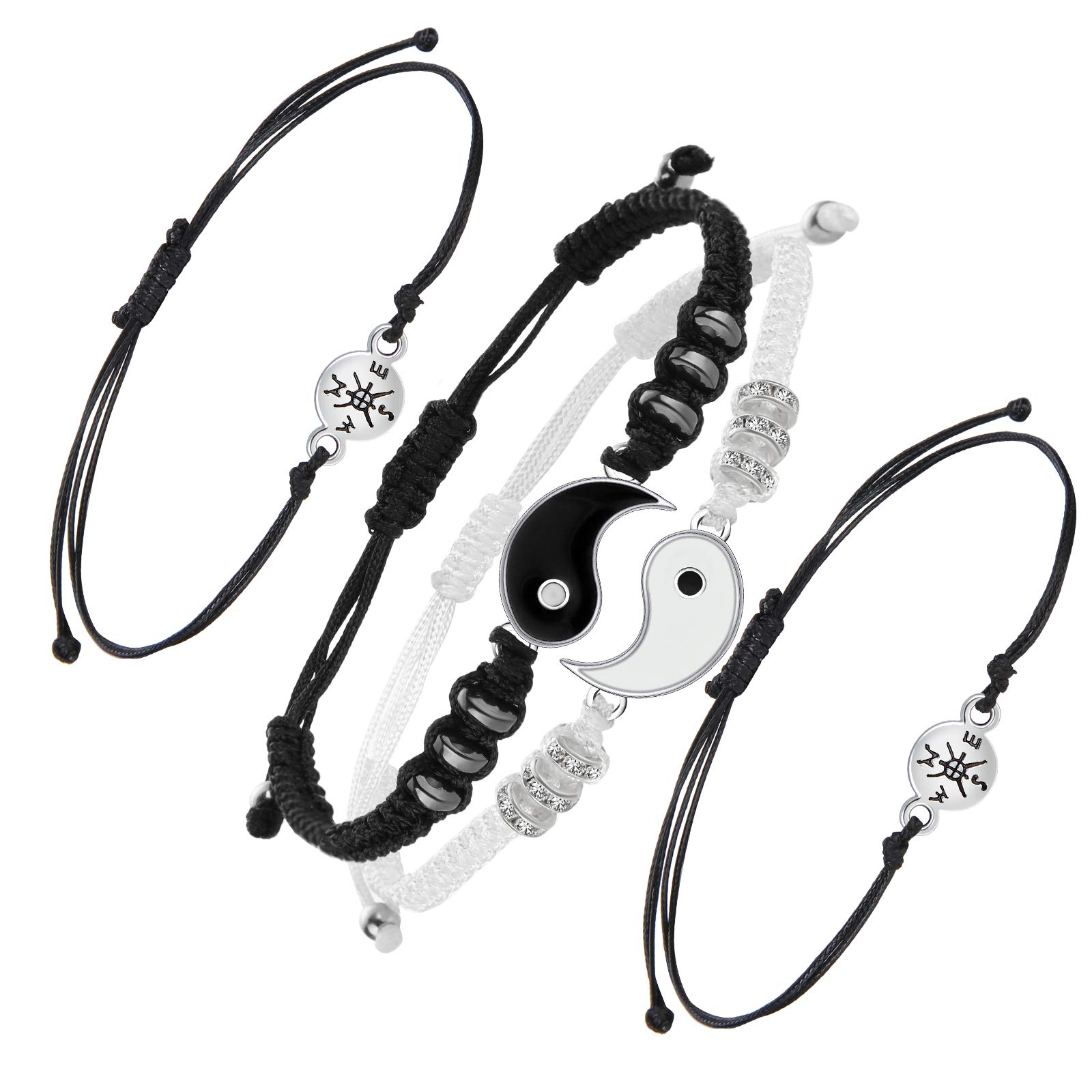 See full amazon price history chart for Yaomiao Yin Yang Bracelets Best Friend Couple Matching Bracelets Ying Yang Cord Relationship Bracelets Adjustable for BFF Friendship Relationship Boyfriend Girlfriend Gift, 4 Pieces, /, / Yaomiao Yin Yang Bracelets Best Friend Couple Matching Bracelets Ying Yang Cord Relationship Bracelets Adjustable for BFF Friendship Relationship Boyfriend Girlfriend Gift, 4 Pieces, /, / (B08S2YNT1R) Amazon Price History, Amazon Price Tracker