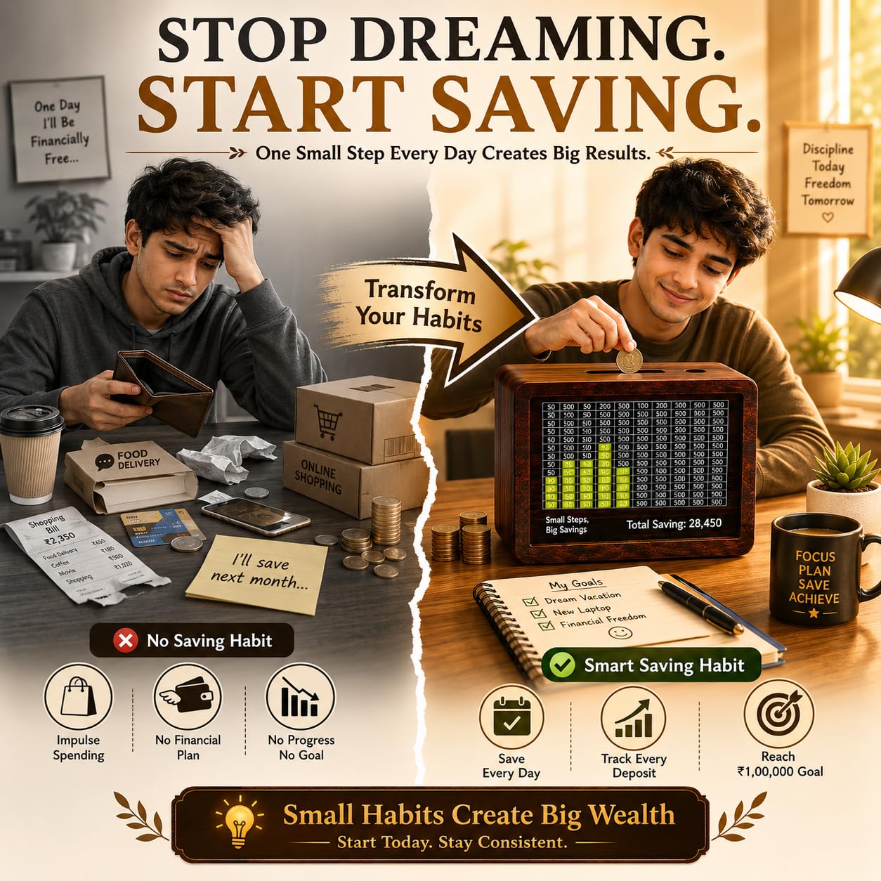 PulGos 1 Lakh Money Saving Box & Marker | Money Bank for 1,00,000 Challenge 4