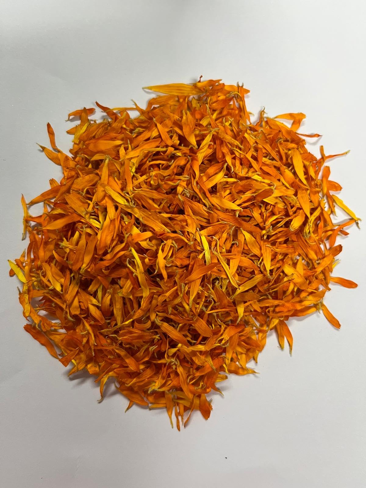 Pétalos de Caléndula Ecologicos Secos, Color Naranja y Amarillo, 100 Ramos | Flor Natural, Uso Herbal, Té e Infusiones, Cosmética Natural, Sin Procesar