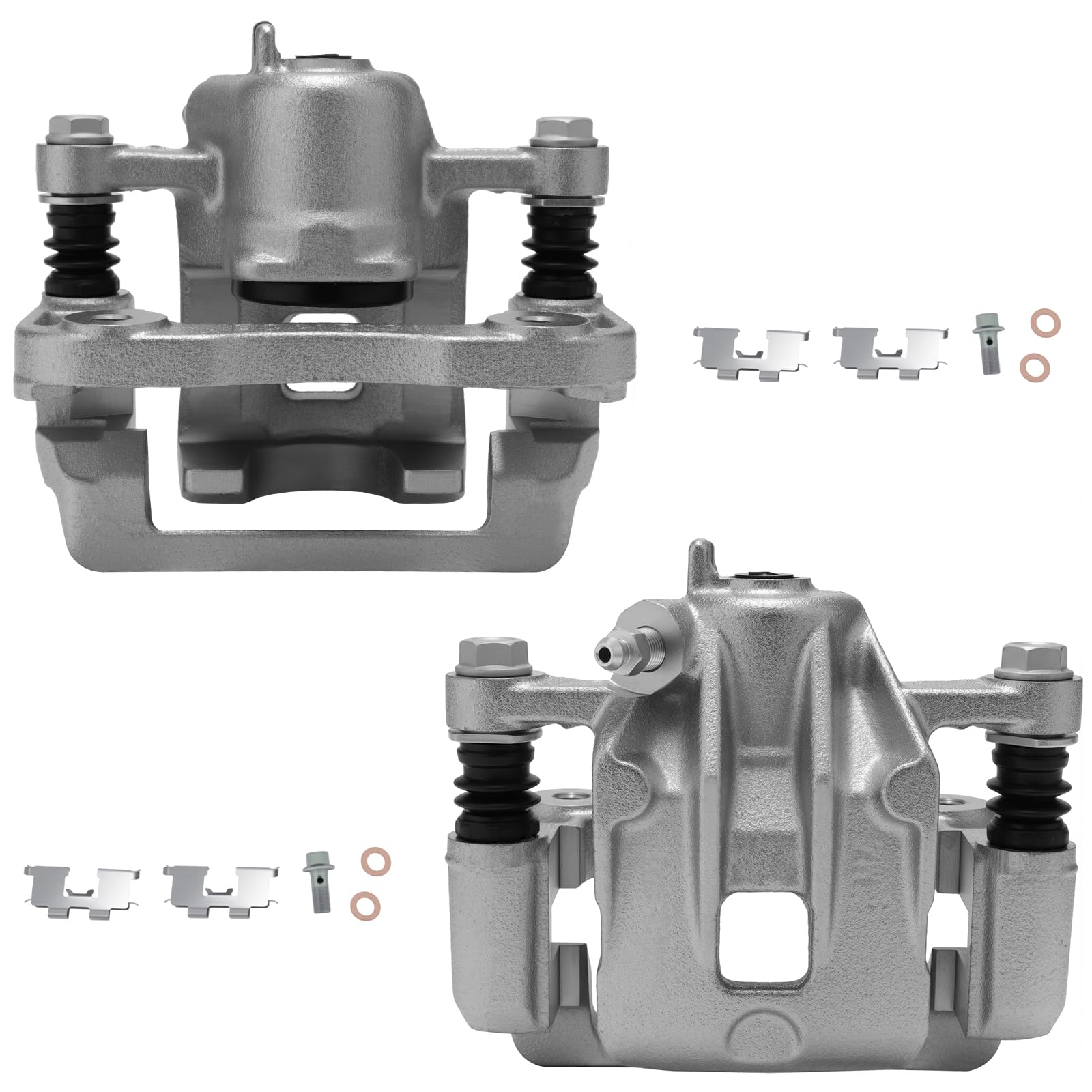 SCITOO Rear Left+Right Brake Calipers With Bracket 19B3100 19B3101 Compatible For Hyundai For Tucson 2005-2009,For Kia For Sportage 2005-2010