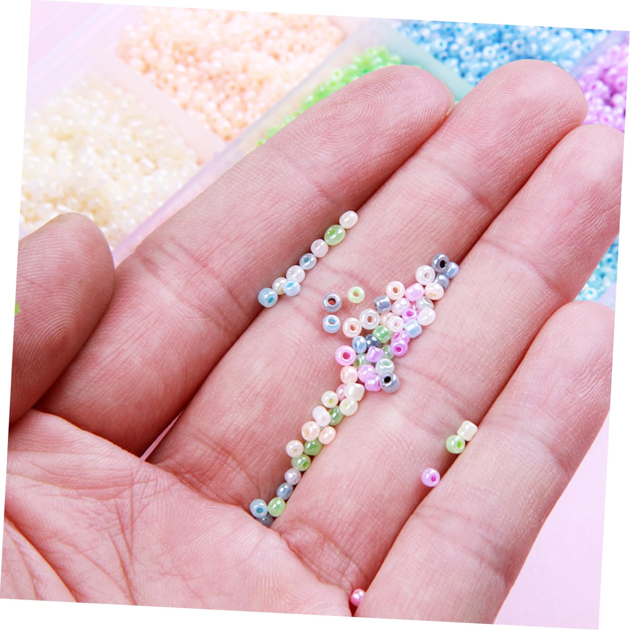 Cuentas Sueltas de Vidrio Redondas 2mm para Joyería DIY