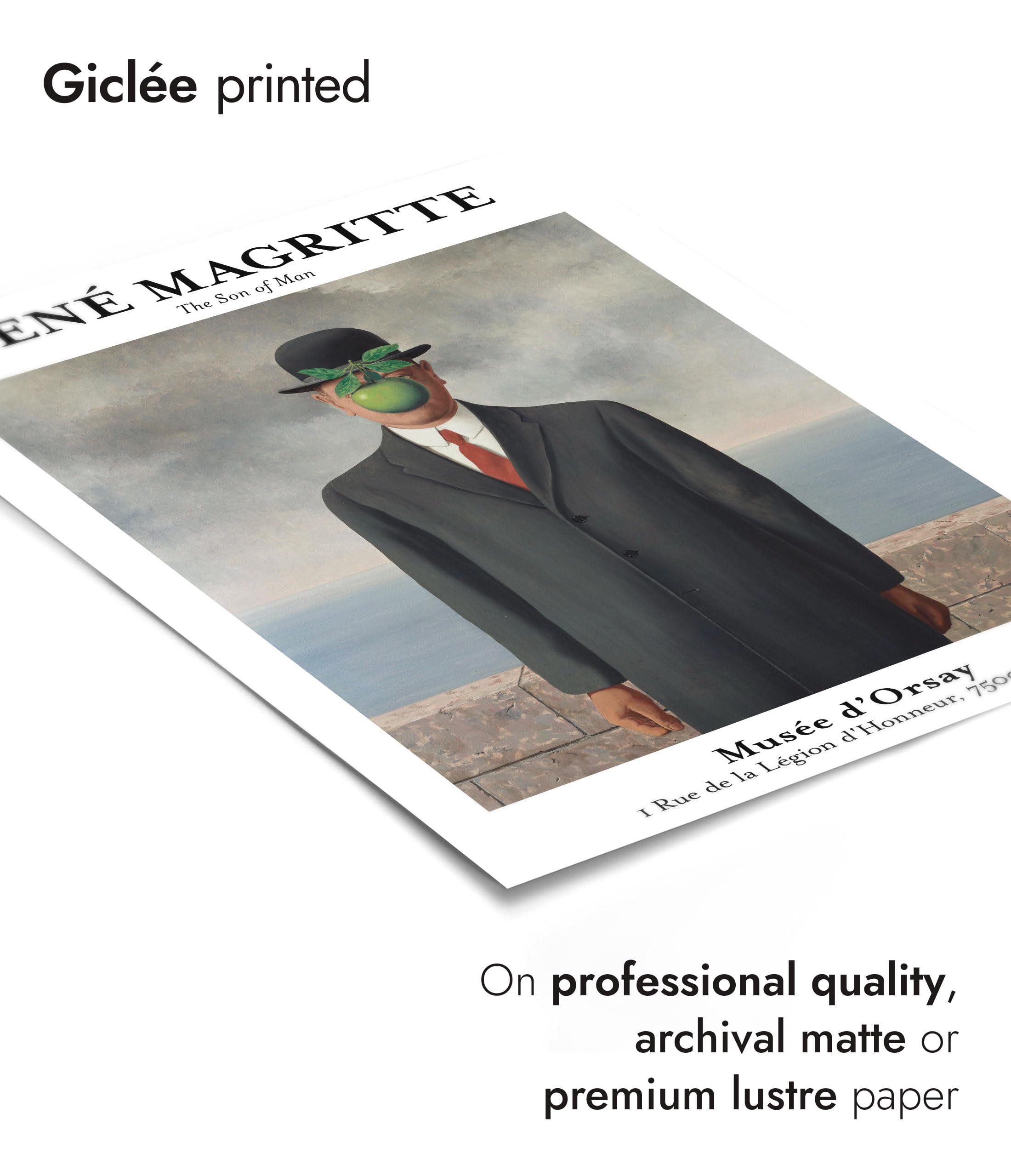The Son of Man - René Magritte | Masterpieces | Framed Prints & Posters The Son of Man - René Magritte | Masterpieces | Framed Prints & Posters