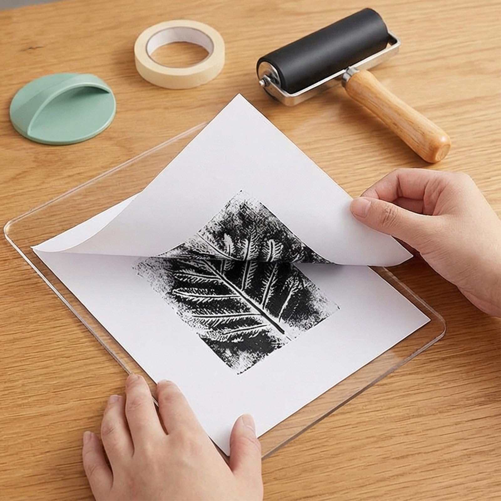 Piastre artistiche per timbratura con strumento di rotolamento liscio per artigianato esperto forniture artistiche creative
