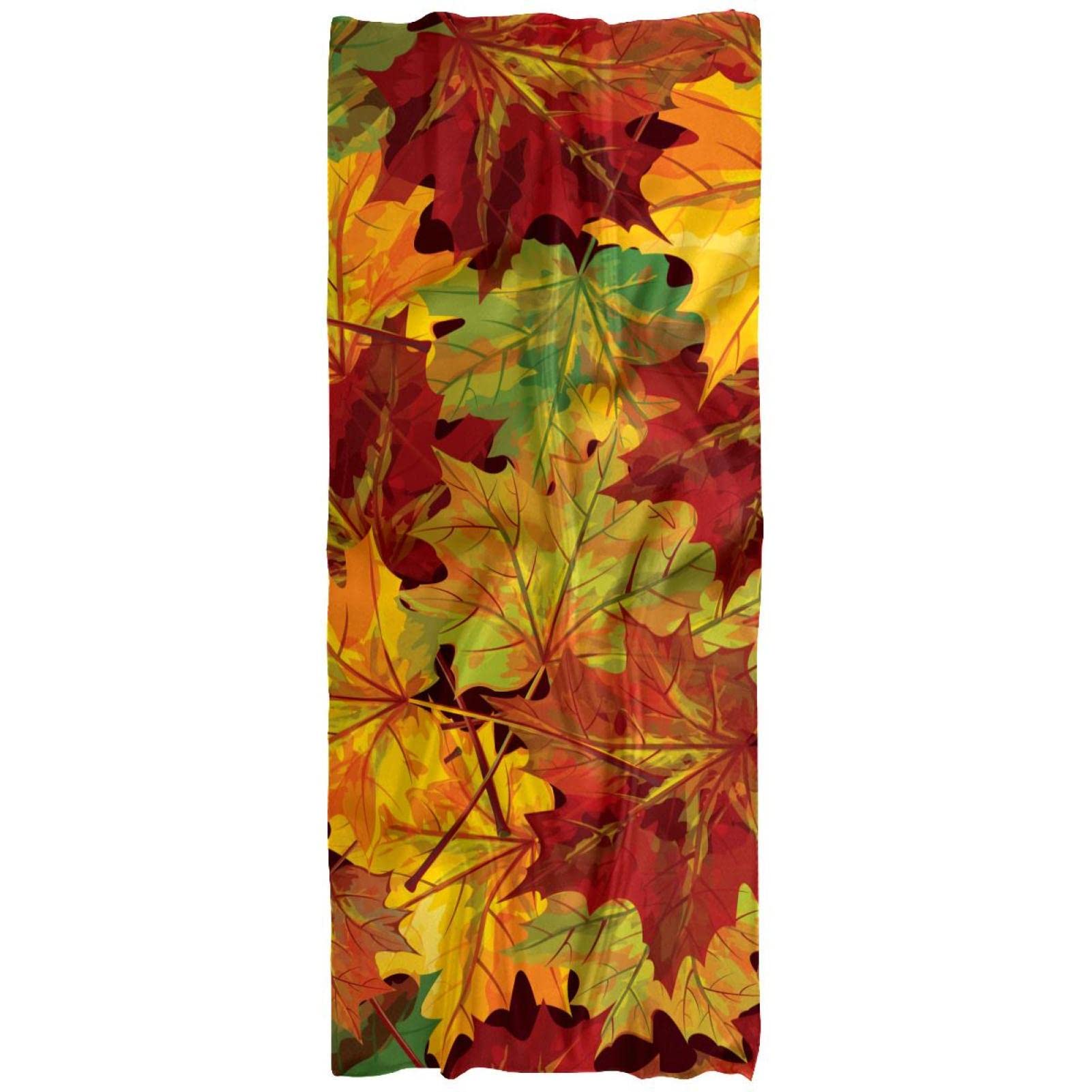 Unisex Multicolor Scarf For Women Lightweight Spring Fall Winter Scarves Shawl Wraps Autumnal Leaves