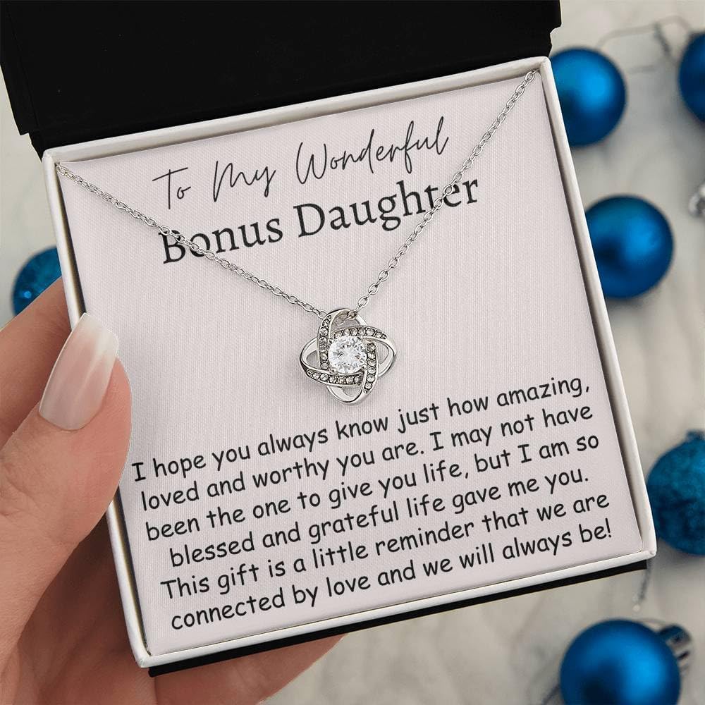 IPINK-Bonus Daughter Necklace Gift for Daughter-in-law Unbiological Daughter Goddaughter Gift Birthday Gifts for Her - Image 8
