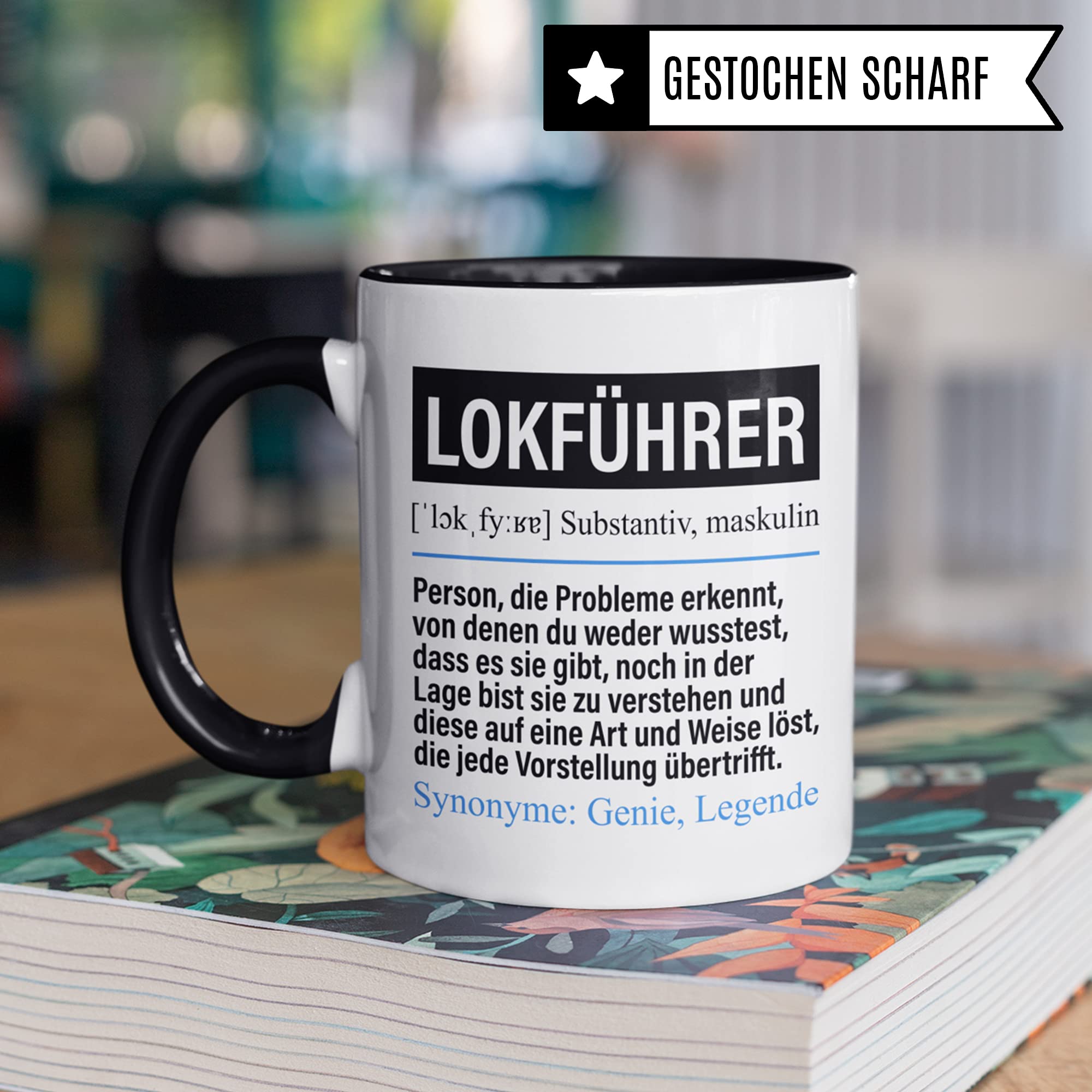 Lokführer Tasse Mit Lustigem Spruch – Geschenk Für Lokomotivführer, 330 Ml, Spülmaschinenfest, Beidseitig Bedruckt