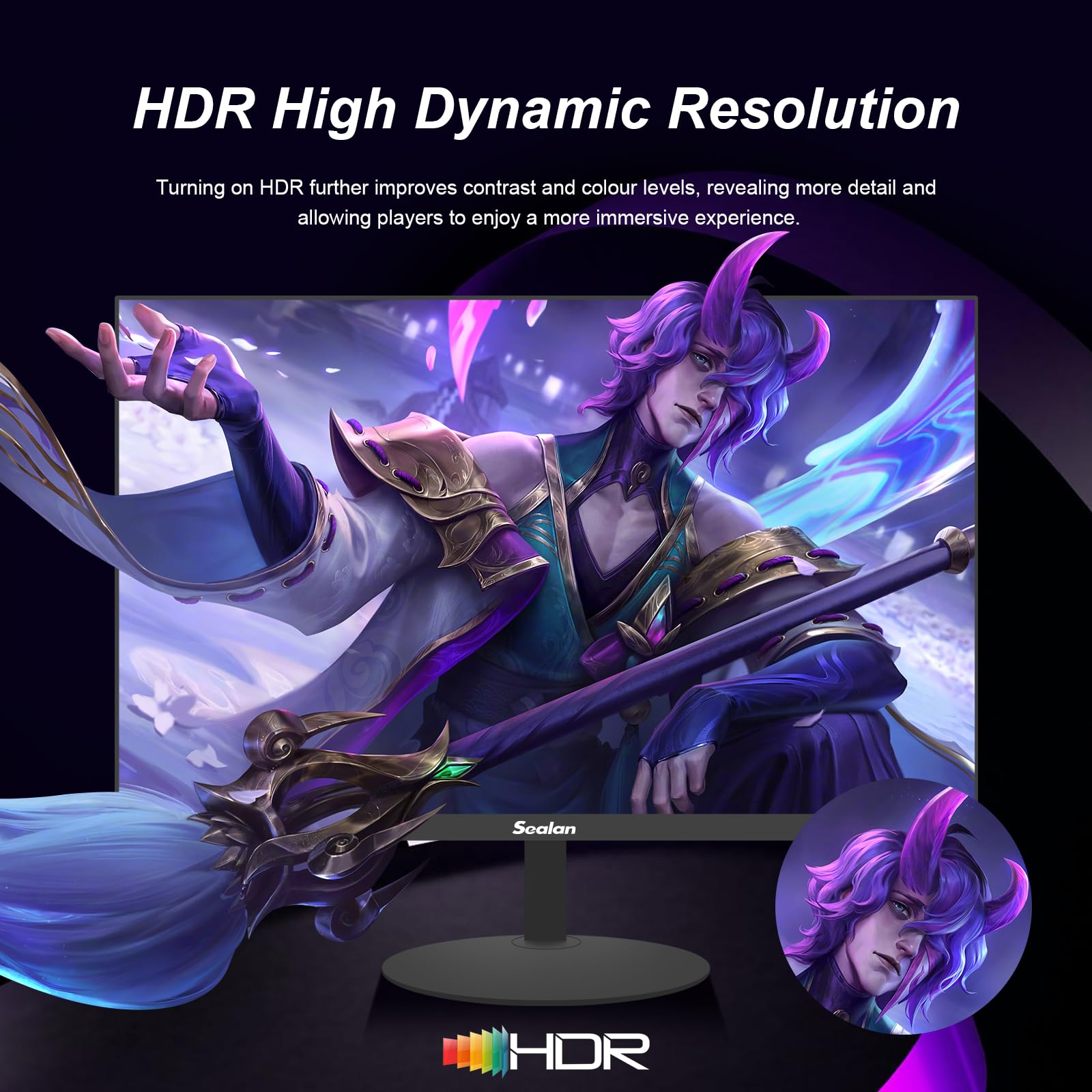 Amazon.com: Sealan 24 inch Monitor FHD 1920x1080p 75Hz