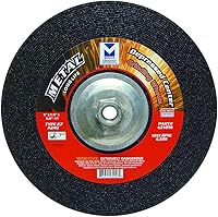 Vista 40 de Mercer Industries 621070 - 4-1/2" x 1/4" x 5/8"-11 Tipo 27 Muelas abrasivas para mampostería (paquete de 20)