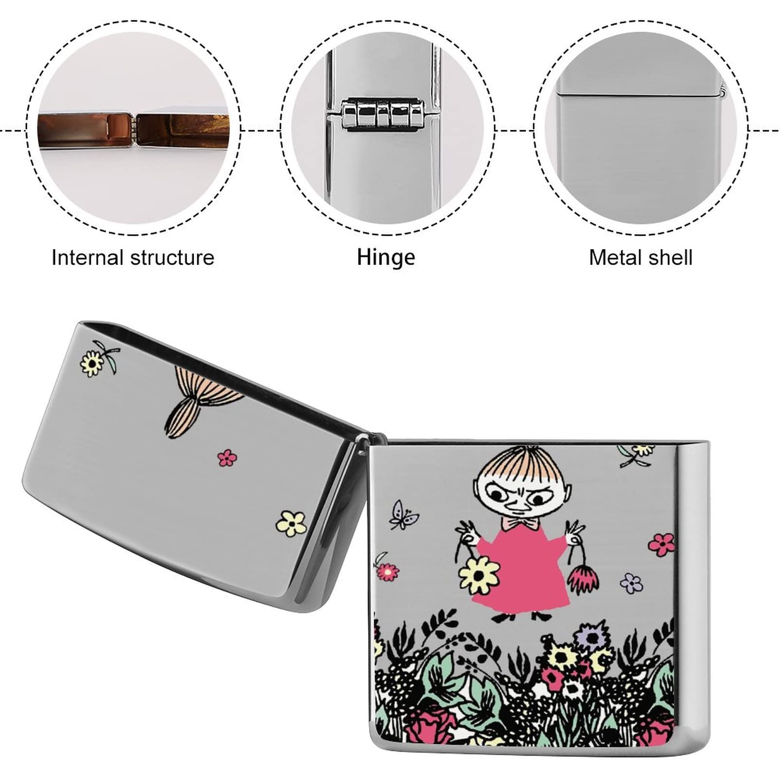 Amazon.co.jp: Zippoライター兼用ケース メンズ ムーミン リトルミイ