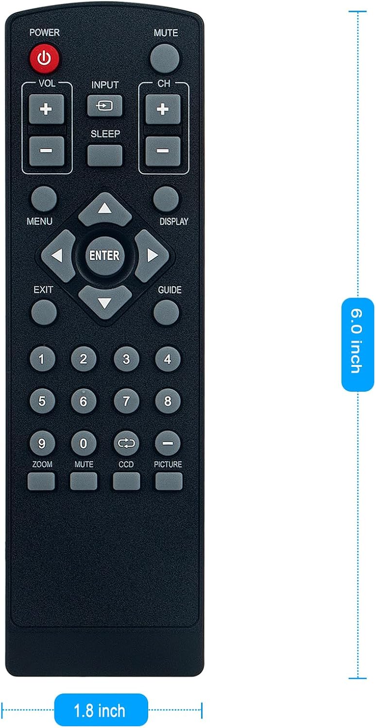 RC-V21-0B Replacement Remote Control Applicable for Dynex TV DX-R20TV image 5
