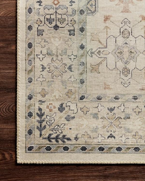 Loloi II Hathaway Collection Area Rug HTH-04 Beige/Multi 3'-6" x 5'-6" by Loloi - Image 8