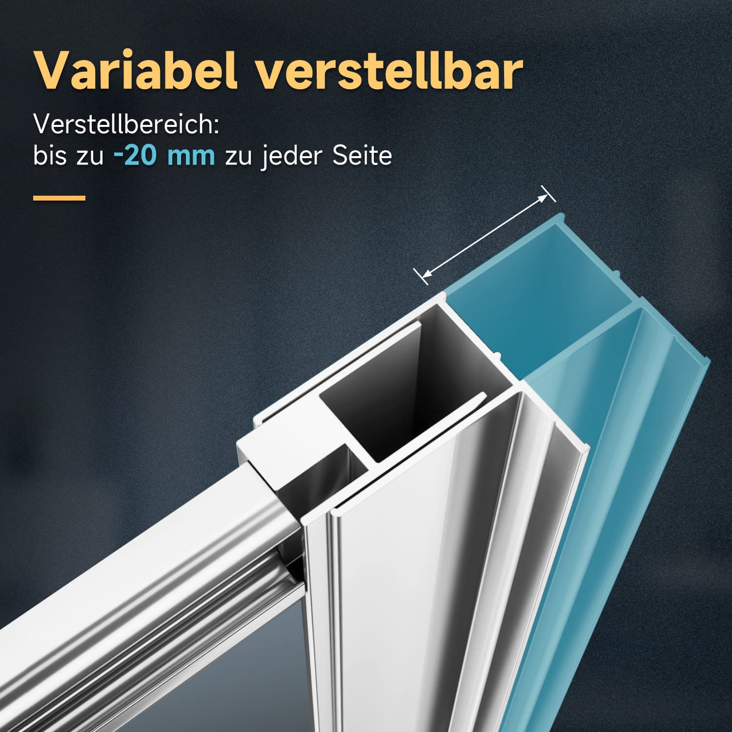 SONNI Mamparas de Ducha Corredera 120x90 cm,Angular Puertas Retangular,Easyclean Vidrio Templado de Seguridad 5mm con NANO Tratamiento Antical