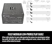 Vista 5 de Thermaltake Toughpower GF3 1350W, verdaderos conectores 600W 12VHPWR en PSU y NVIDIA RTX 40 series, ATX 3.0/PCI-E 5.0 Ready, 80+ Gold, fuente