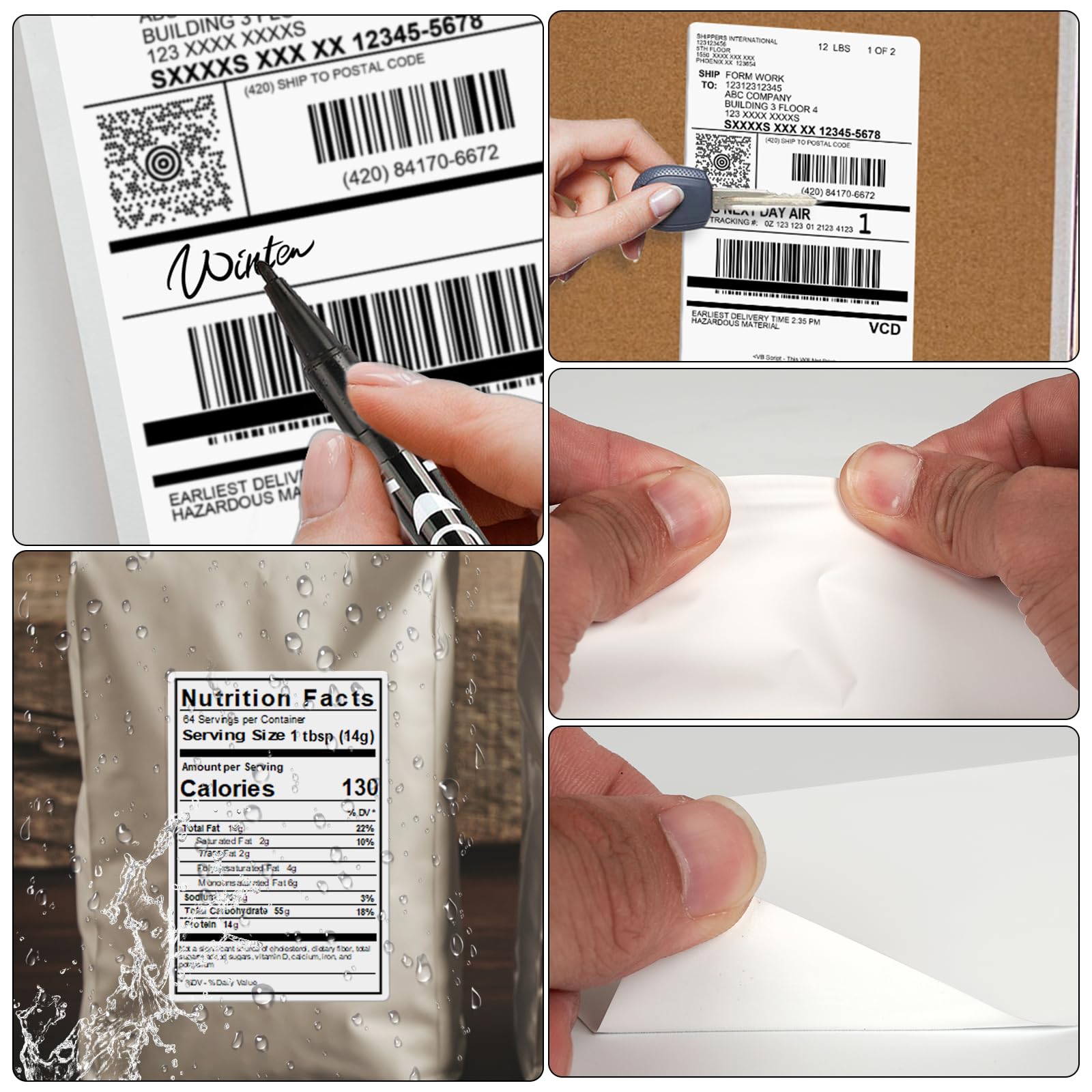 Etichette Termiche Gialle 100x150 Mm - Rotolo Vinile Autoadesive Impermeabili Per Stampante | 250 Pezzi