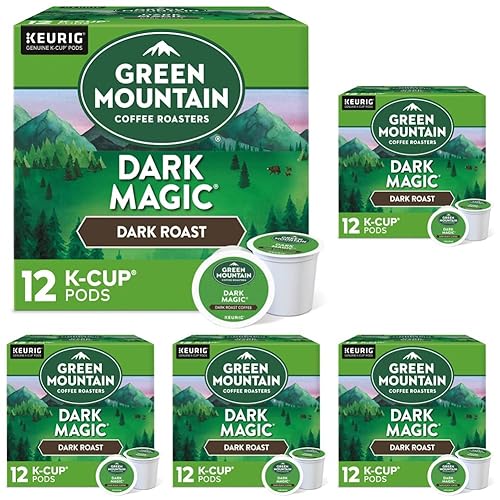 Green Mountain K-Cups Dark Magic 04 onzas 12 unidades paquete de 5