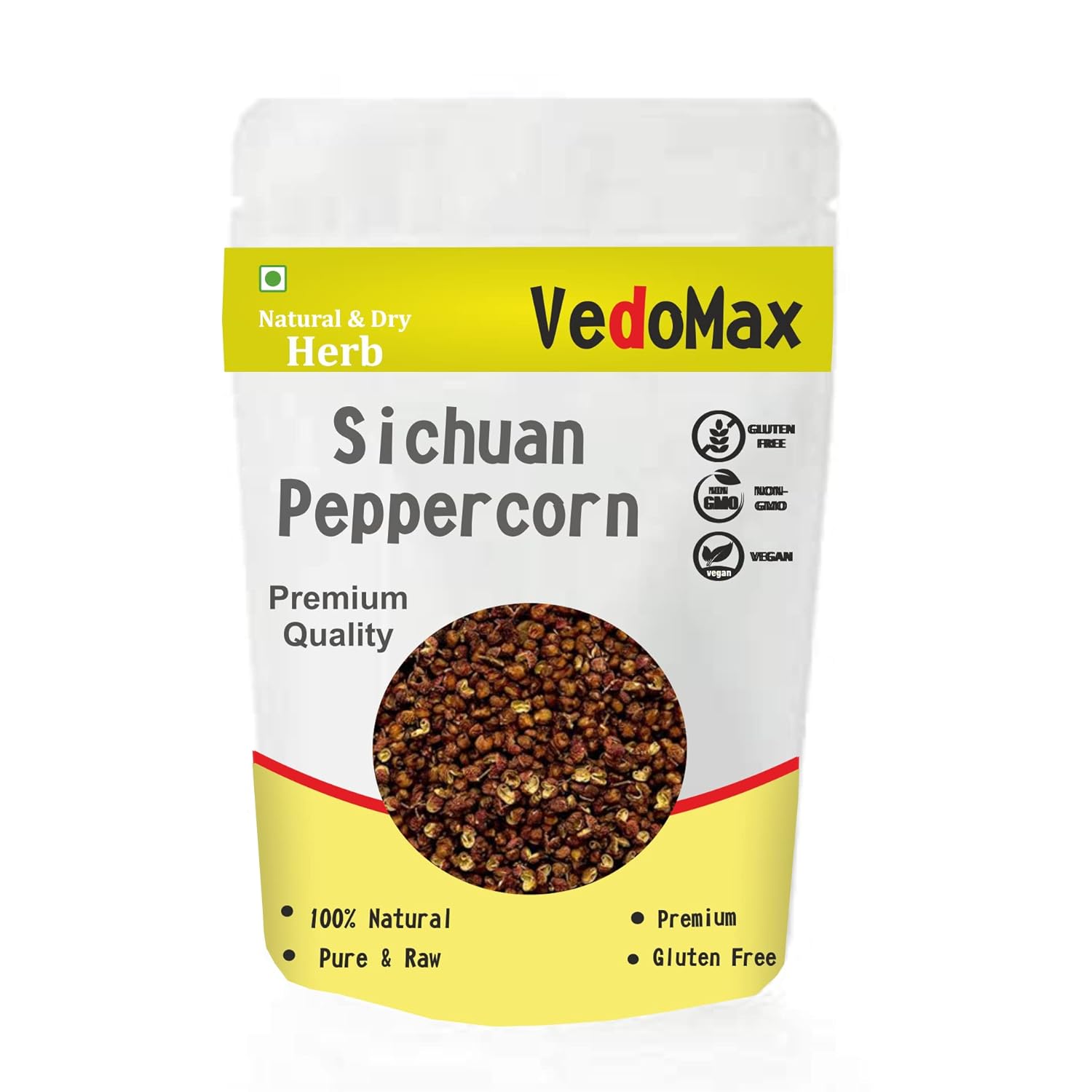 VedoMax Sichuan Peppercorns Schezwan Peppercorn 50 Gm, Black