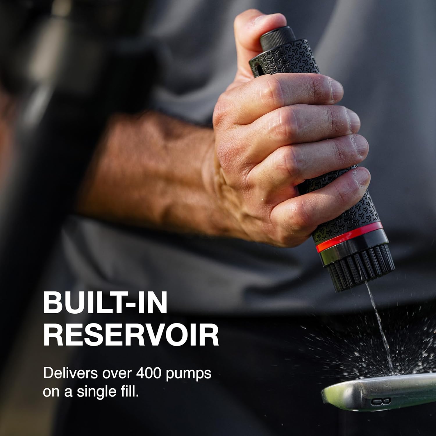 Ghost Golf Magnetic Golf Club Brush with Water Reservoir & Shoe Brush - Dual Head Groove Cleaner, Nylon Bristle, Retractable Carabiner Clip - Golf Cleaning Tool for Irons, Wedges & Golf Shoe Cleats