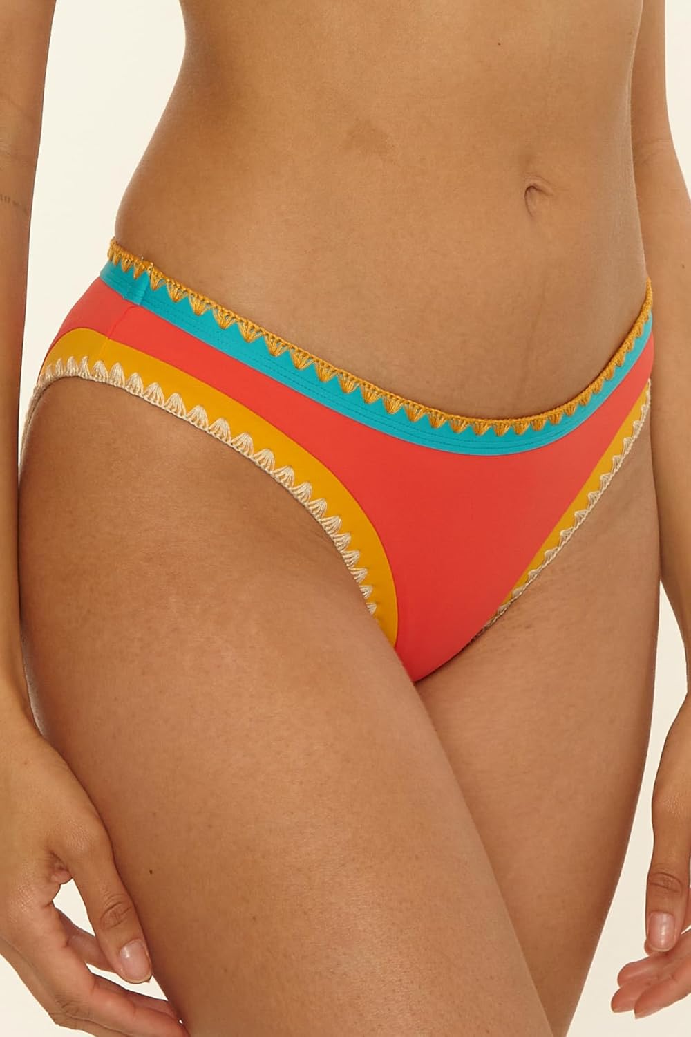 Lucky Brand Women's Avila Hipster Bikini Bottom, Cheeky Coverage, Swimwear Separates for Women