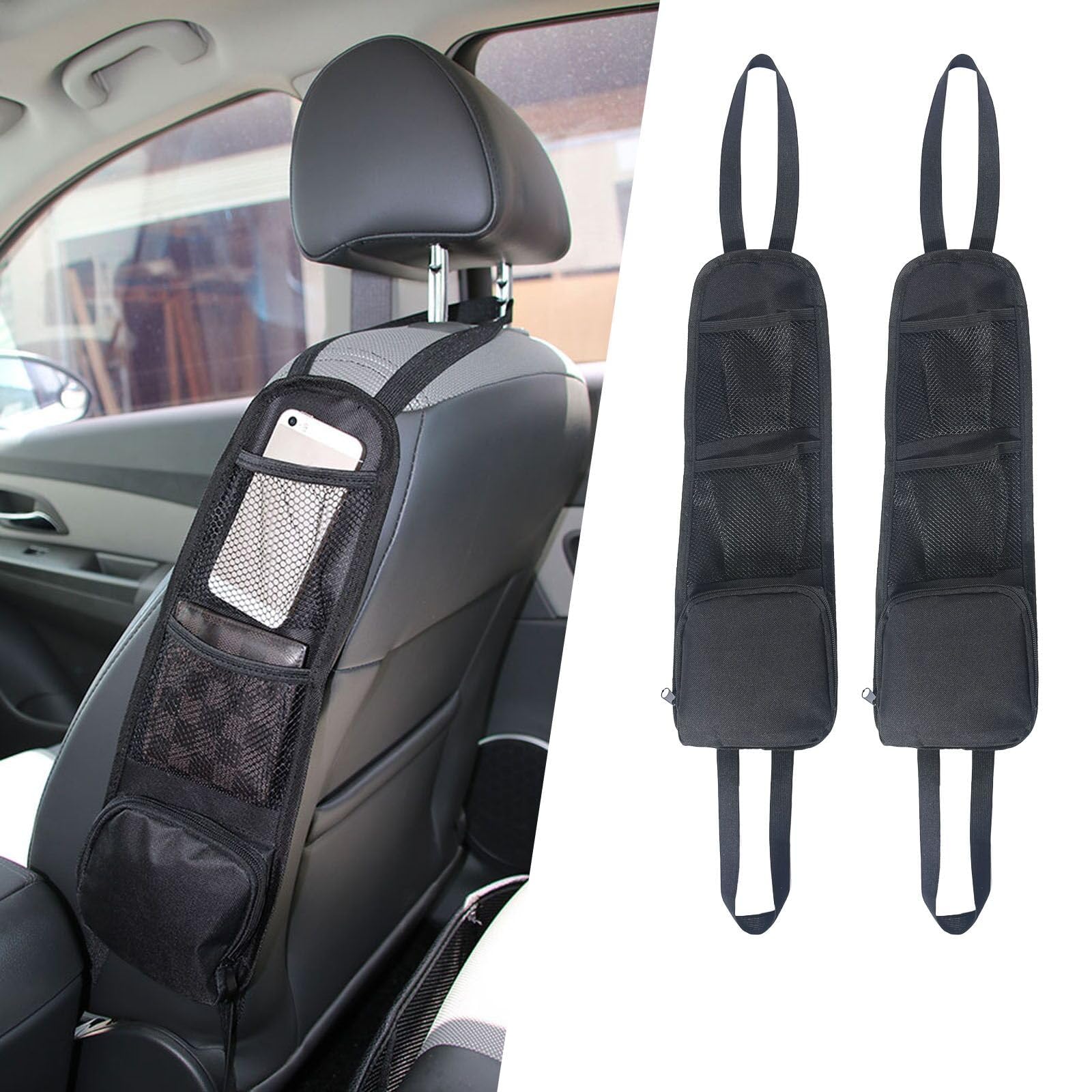 HVCRJY Car Seat Side Organiser for Audi Q3 Sportback F3 I 2019-2024