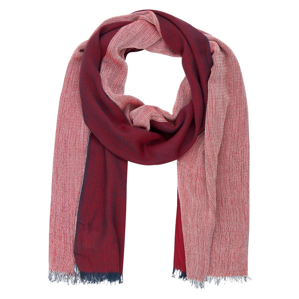 LINDENMANN Men's Scarf / 55% Cotton, 45% Viscose Scarf, red