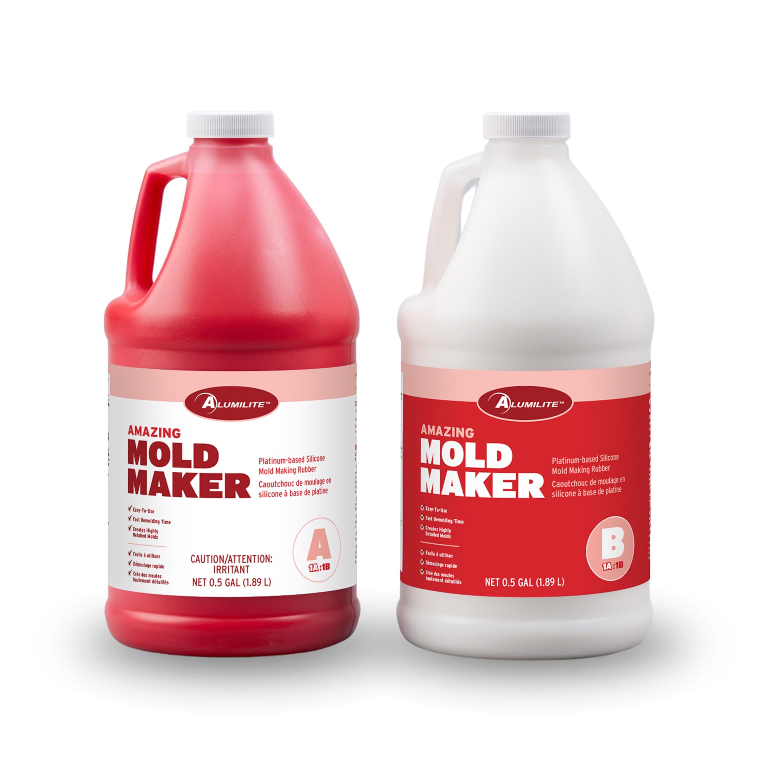 - Amazing Mold Maker (1 Gal) – Fast-Curing Platinum Silicone Rubber for Detailed Molds – Food Safe, 30-Min Demold Time – Great for Wax, Soap, Food-Related Arts, Coasters, Jewelry & Other Resin Crafts