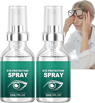 2*30ml Lutein Eye Spray for Tired&Dry Eyes,Vitamin C Brightening Eye Serum