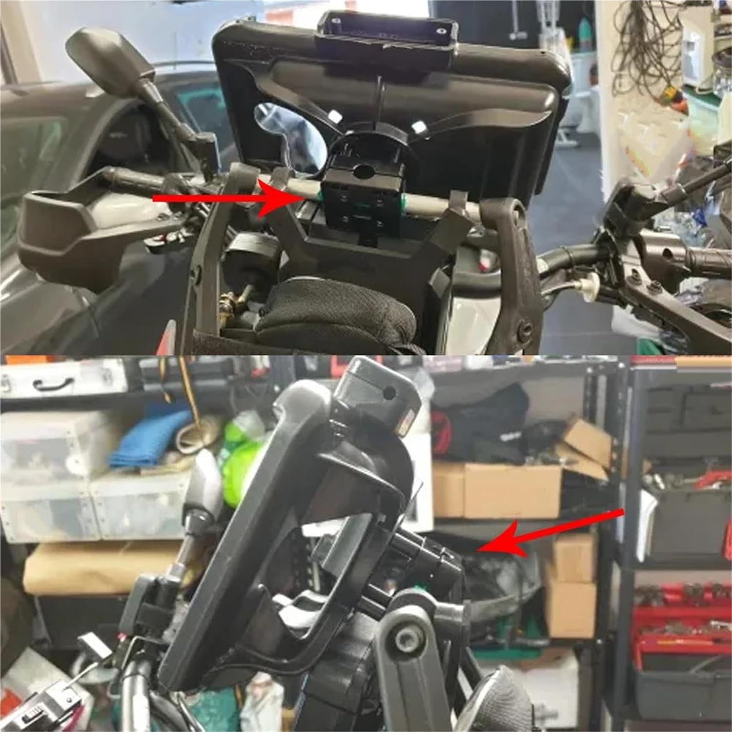 Lamicallバイク用スマホホルダー 360度回転防振 バイク スマホホルダー 