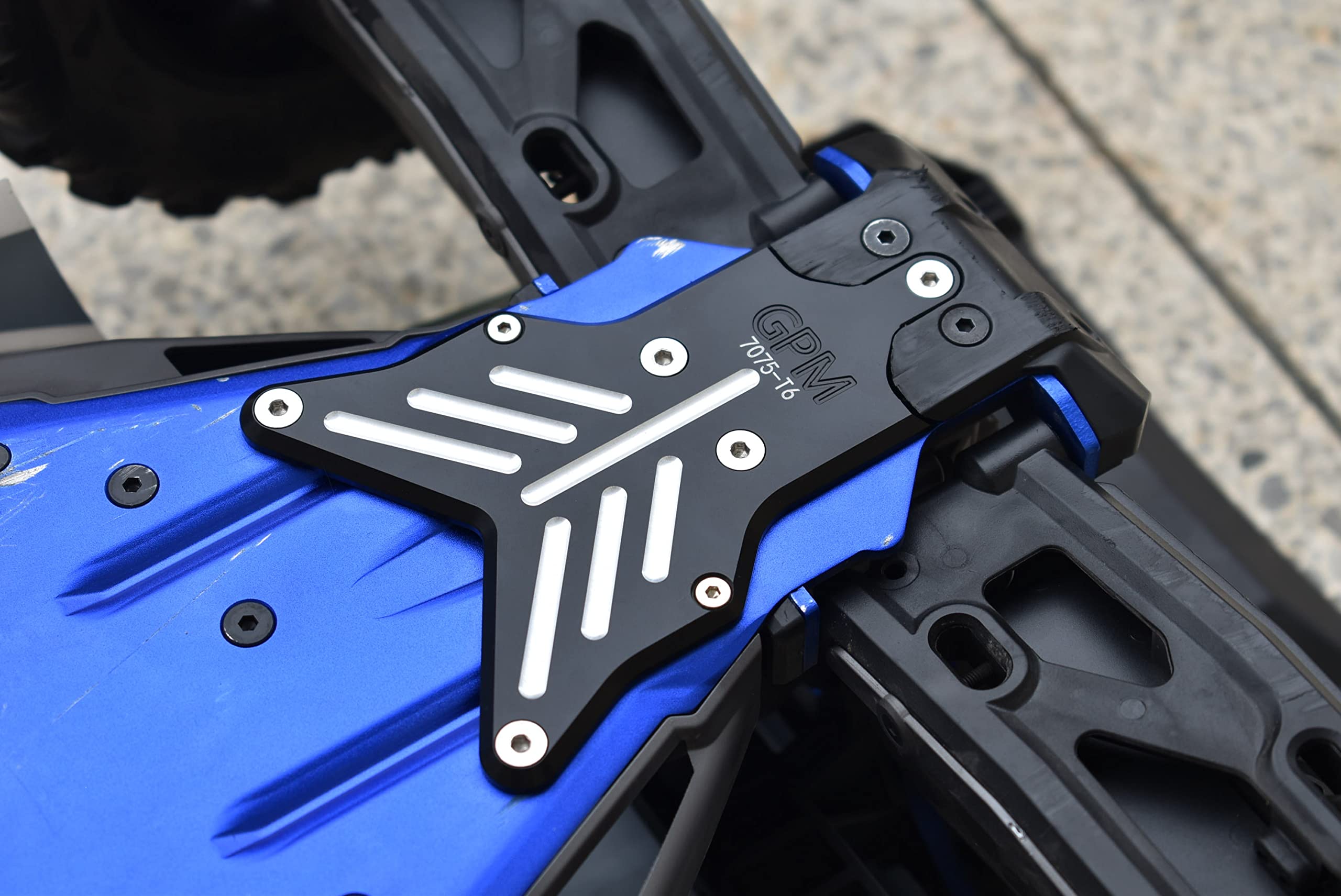 GPM Aluminium 7075 Plaque Châssis Principal Pour Traxxas Sledge 1/8 – SLE016 – Renfort Haute Qualité