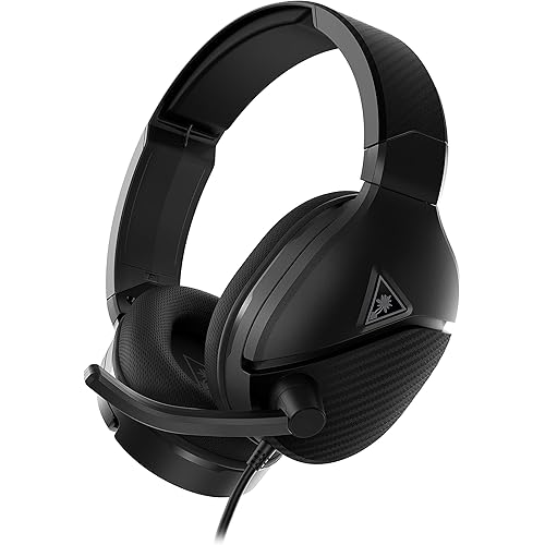 Turtle Beach Recon 200 Gen 2 Powered Gaming Headset - Xbox Series X, Xbox Series S & Xbox One, PS5, PS4, Mobile & PC with 3.5mm - Bass Boost, Memory Foam, Black