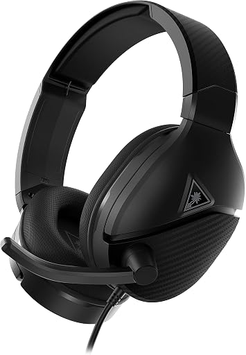 Turtle Beach Recon 200 Gen 2 Powered Gaming Headset - Xbox Series X, Xbox Series S & Xbox One, PS5, PS4, Mobile & PC with 3.5mm - Bass Boost, Memory Foam, Black
