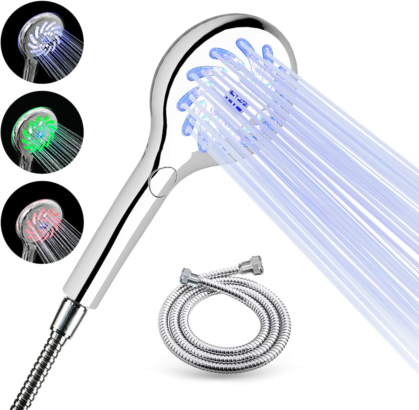 Comprar KZZ LED Shower Head with Handheld, Shower Head High Pressure