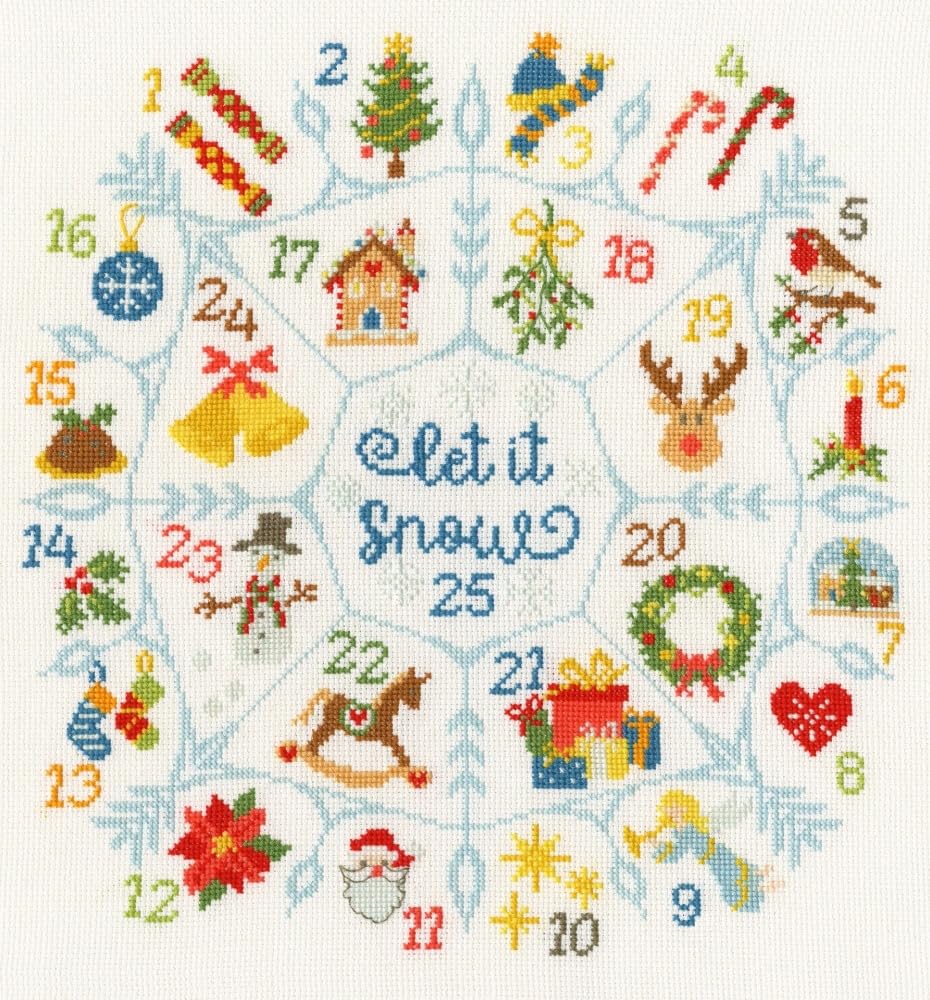 Bothy Threads Counted Cross Stitch Kit - Countdown to Christmas