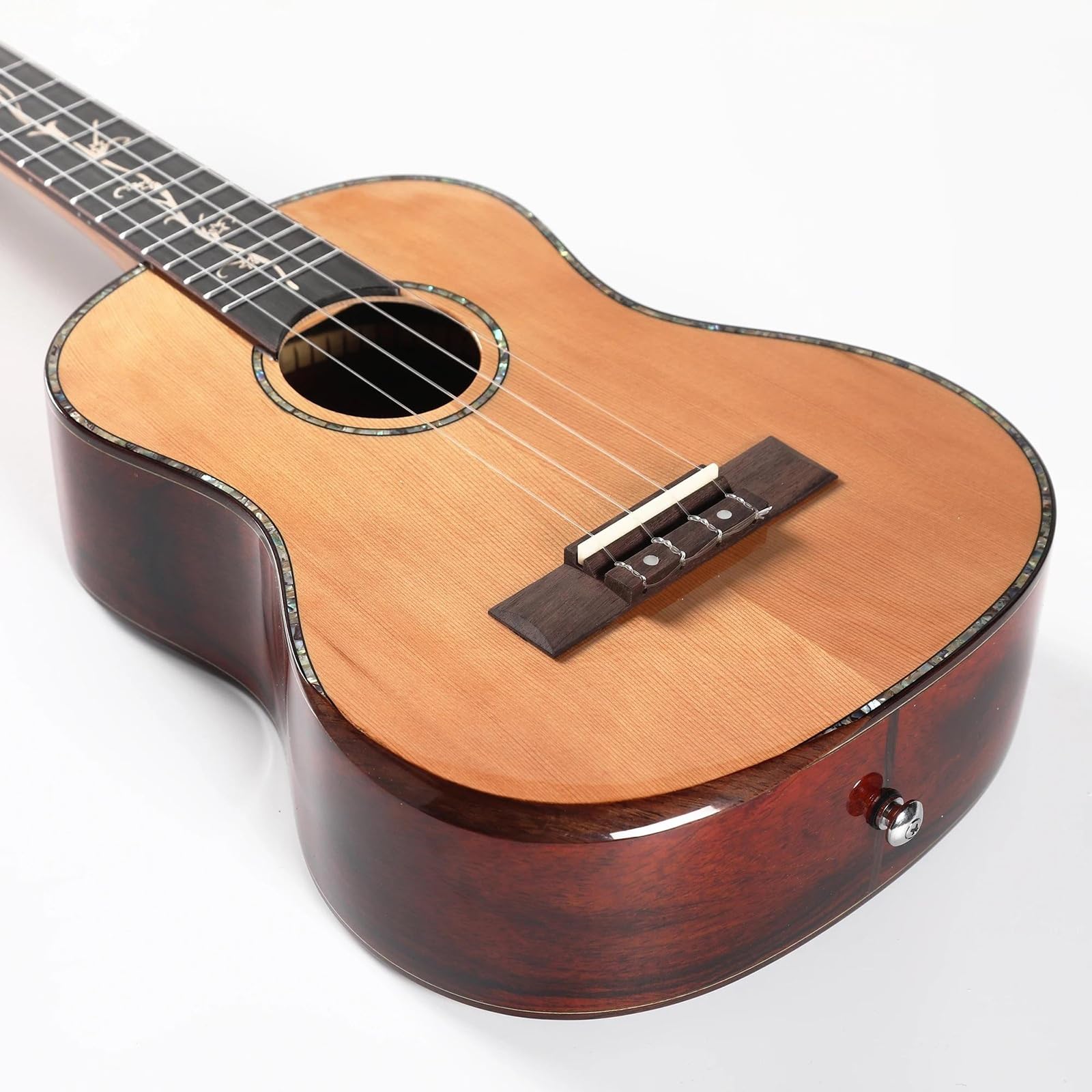 26 Zoll Tenor-Ukulele Aus Massivem Fichtenholz, Ukulelen-Saiteninstrument Für Erwachsene Ukulele für Anfänger
