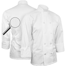 Poplin Long Sleeve Mesh Back Chef Coat