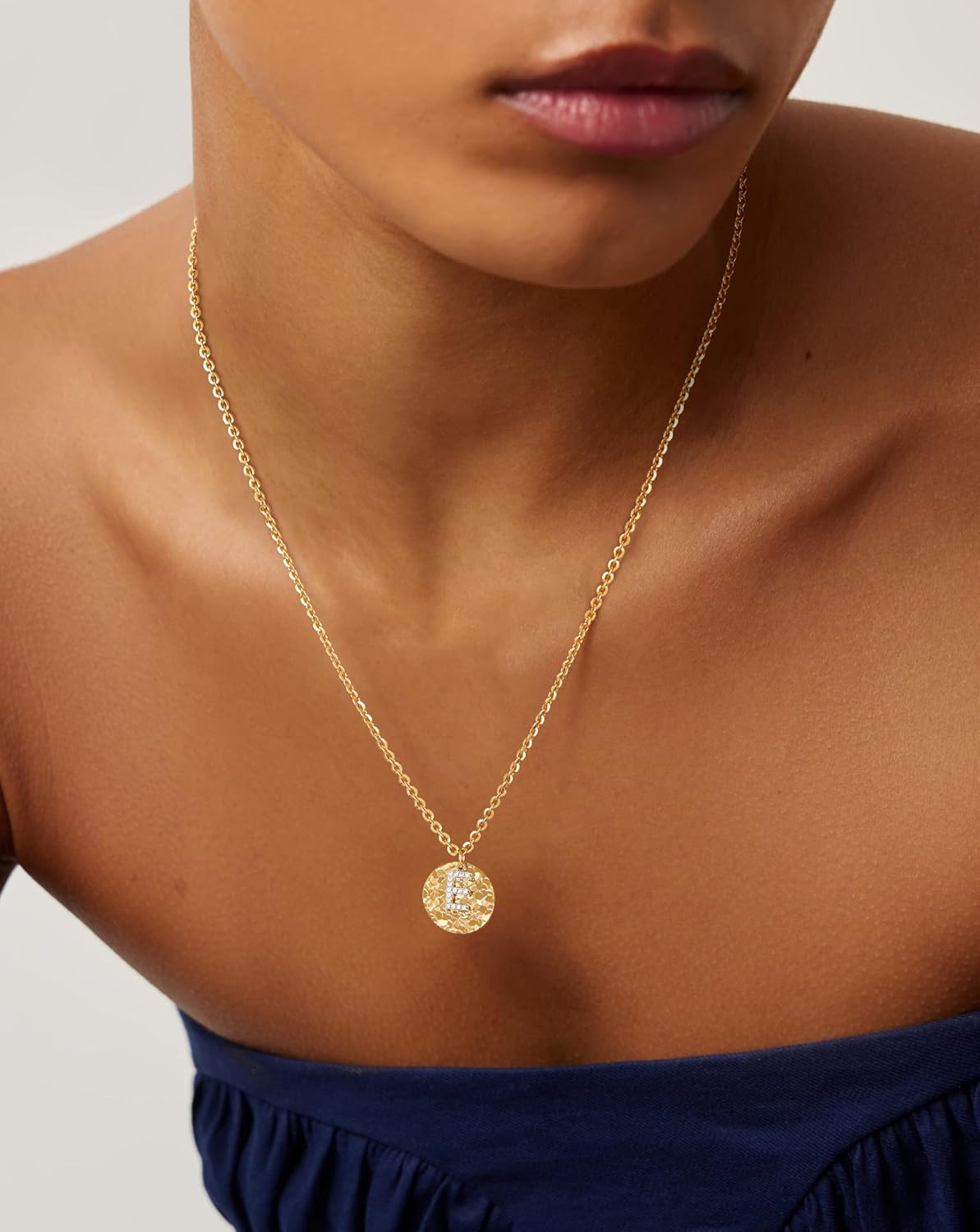 Gold Initial Necklaces for Women, 14K Gold Plated Pendant Name Necklace, Tiny Personalized Dainty Letter A-Z Necklace, Gold Jewelry for Women Gift - Image 3