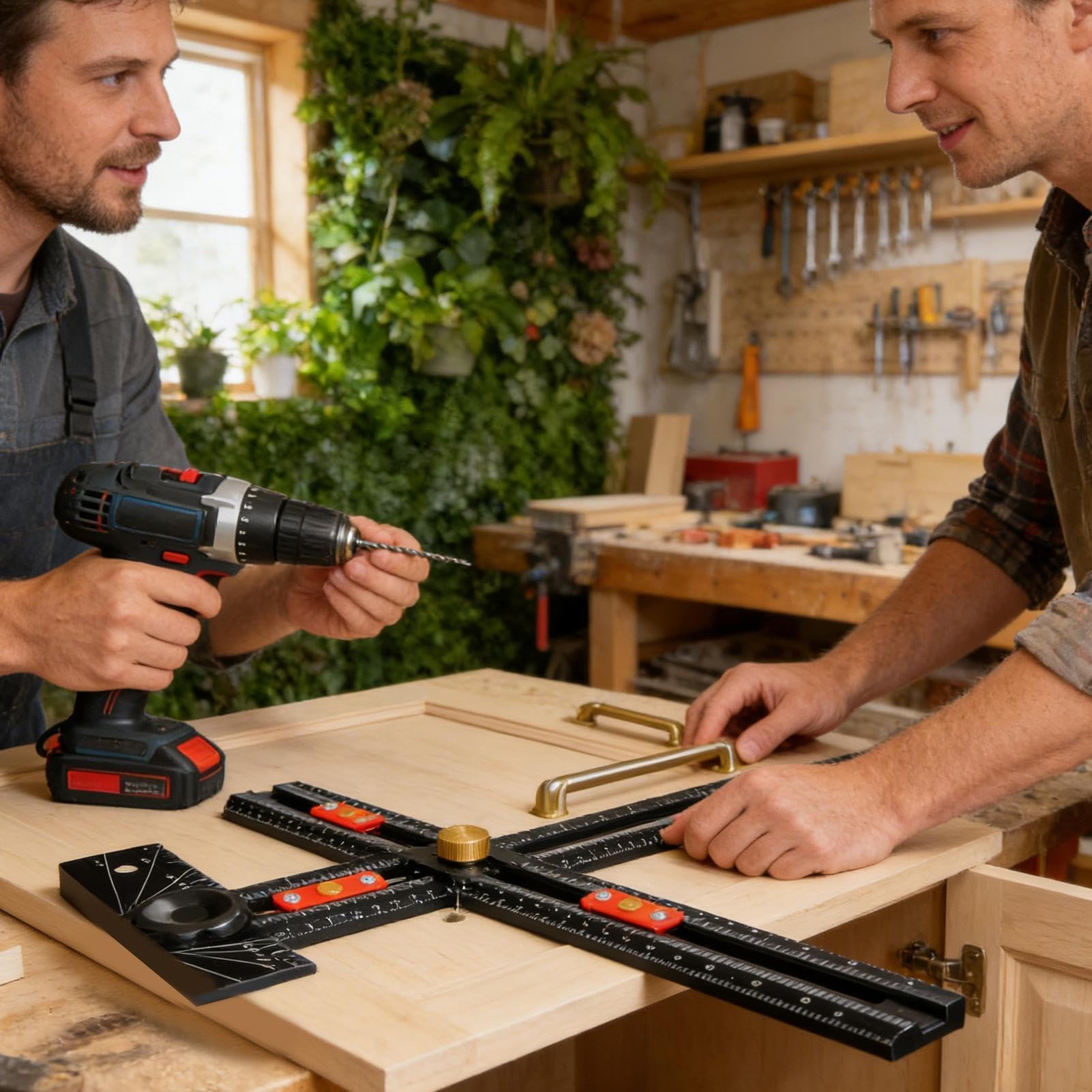 Strumento di localizzazione per la perforazione del legno, per falegnami, falegnami, proprietari di case, armadi, ufficio, casa, cucina, bagno