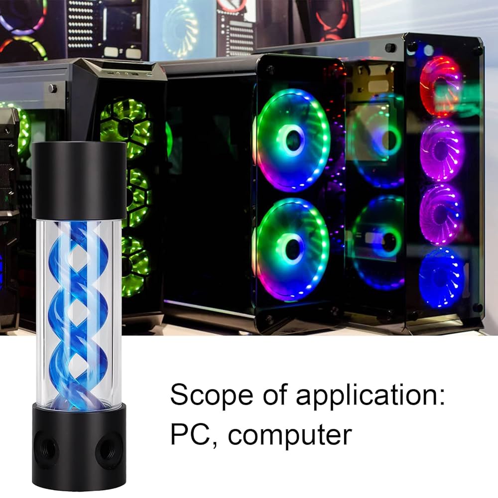 Amazon.co.jp: 水冷リザーバー、 200mm 7.9in 長さアクリル