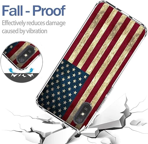 Miniatura 7 de Tothedu Funda para Redmi 9A M2006C3LGRedmi 9i M2006C3LII con protector de pantalla de vidrio templado, bonito diseño de bandera transparente de