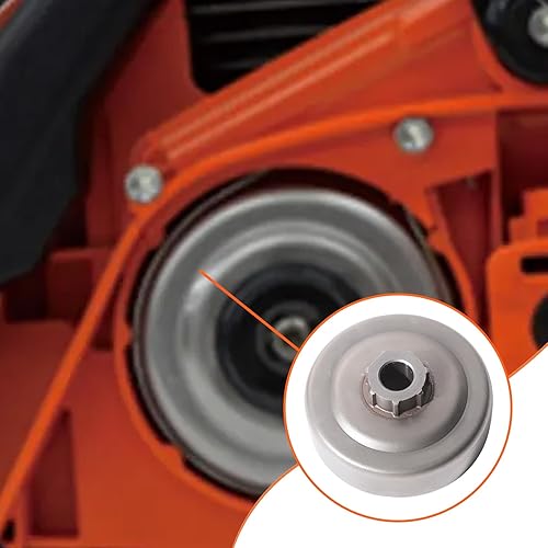 Miniatura 7 de Kit de clip electrónico de tambor de embrague 38"-7T 99944400395 para motosierra Echo CS-352 CS-310 305S, tambor de embrague, arandela, clip