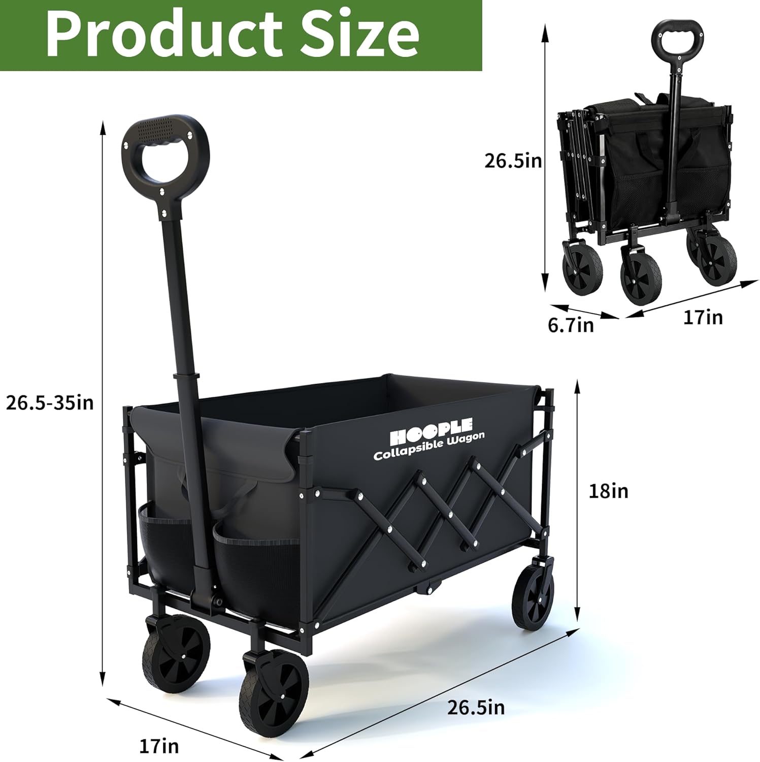 Unleash Adventure: The HOOPLE Collapsible Wagon Cart Reviewed!