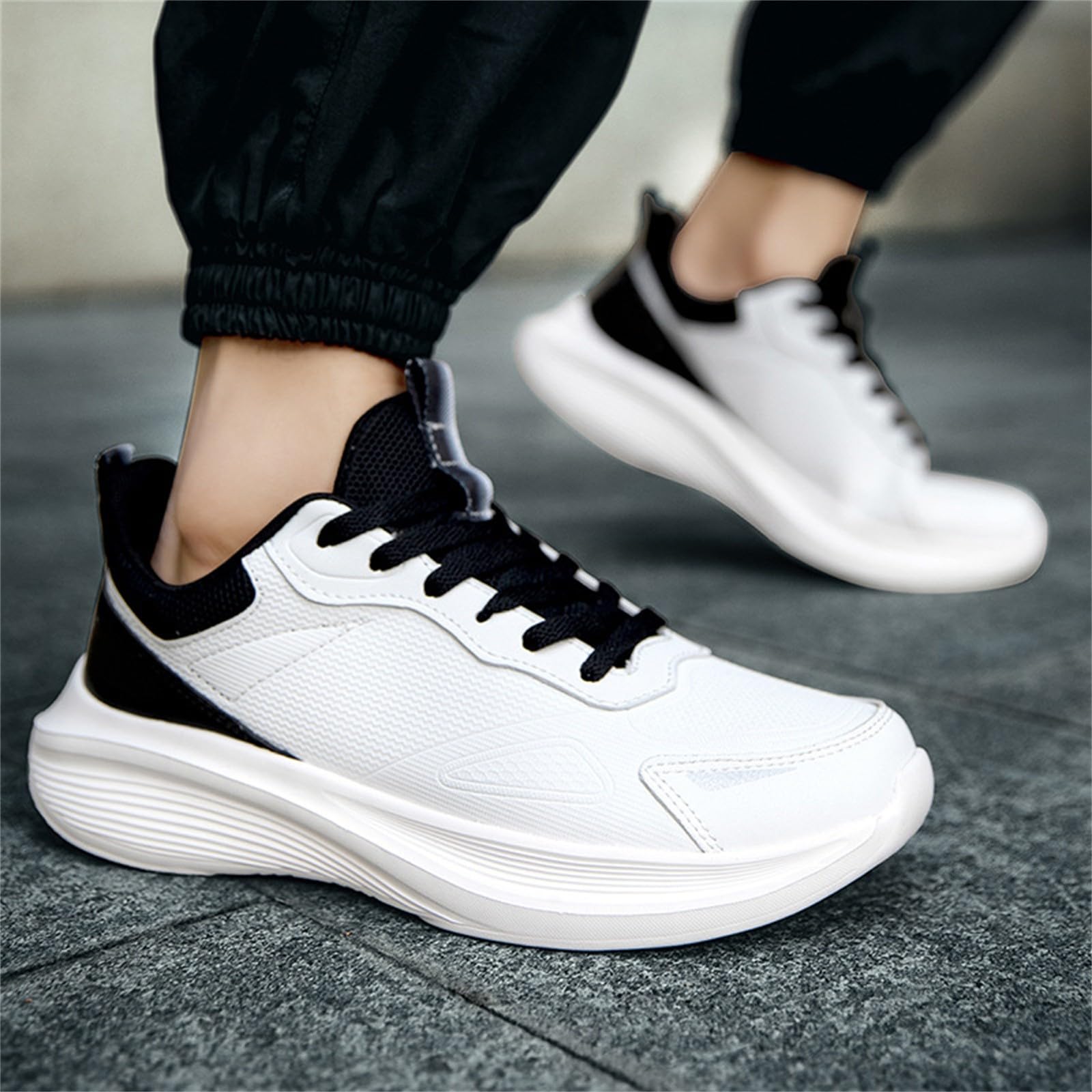 Zapatillas de deporte para hombre de ajuste ancho, zapatillas de