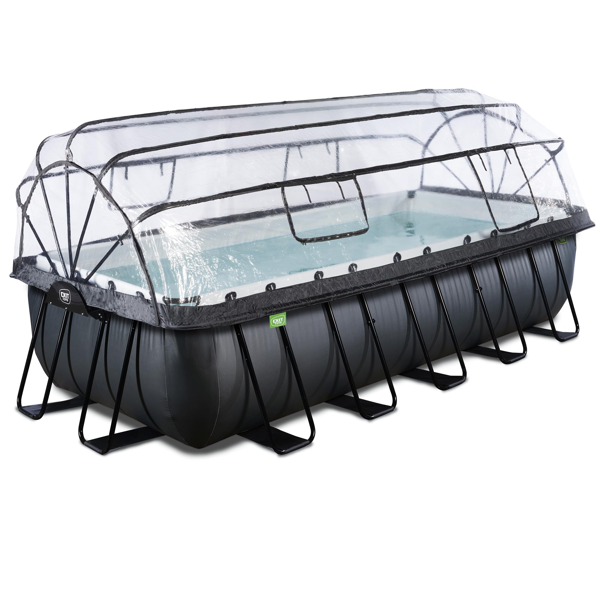 Piscine 540x250x122 cm avec dôme et pompe filtrante sable EXIT