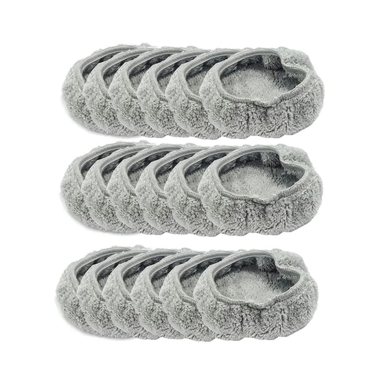 Paño De Fregona For Limpieza De Vidrio De Microfibra, Trapo De Limpieza De 2 Lados For Limpiador De Ventanas Redondo Universal, Paños De Fregona De Toalla Al Vacío(18pcs)