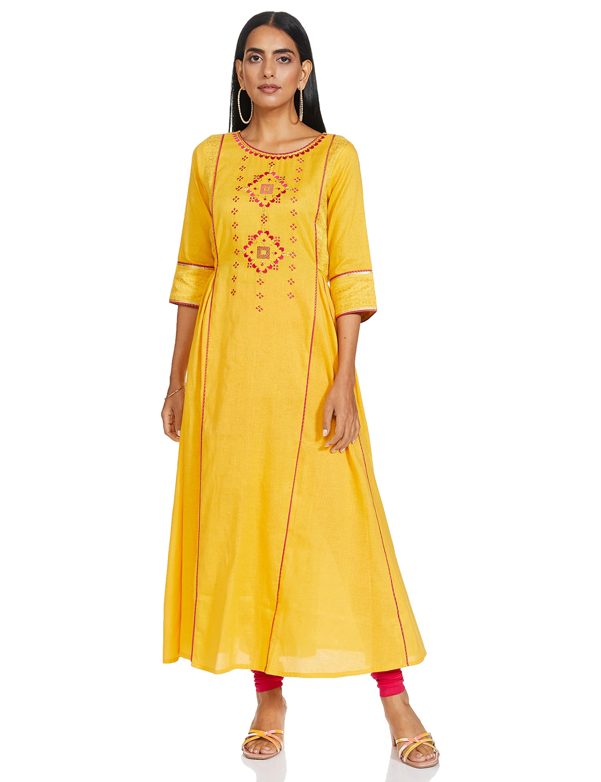 AureliaWomen's Rayon Regular Dress